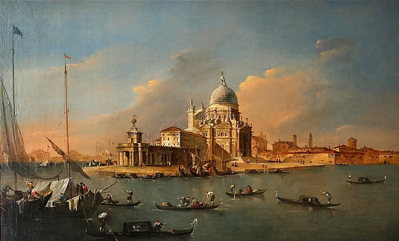 Veduta della Chiesa della Salute e Punta Dogana - Galleria Cesare Lampronti